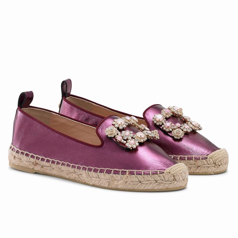 Espadrille Russell And Bromley Pocketfull Feminino Roxo | SZJ9452LD