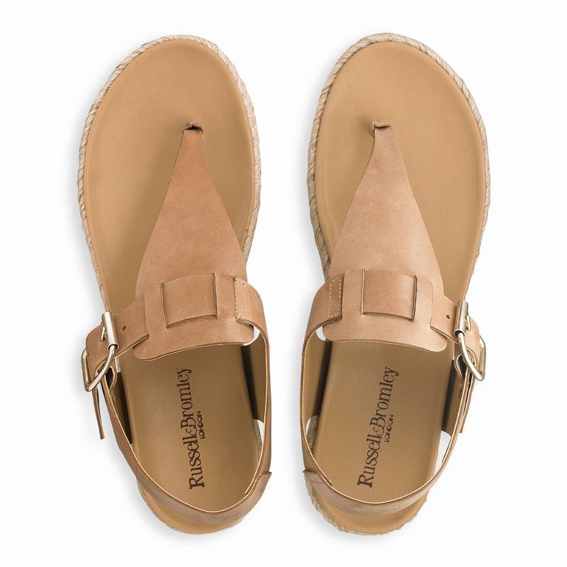 Espadrille Russell And Bromley Surfside Feminino Marrom | DRO8997GI