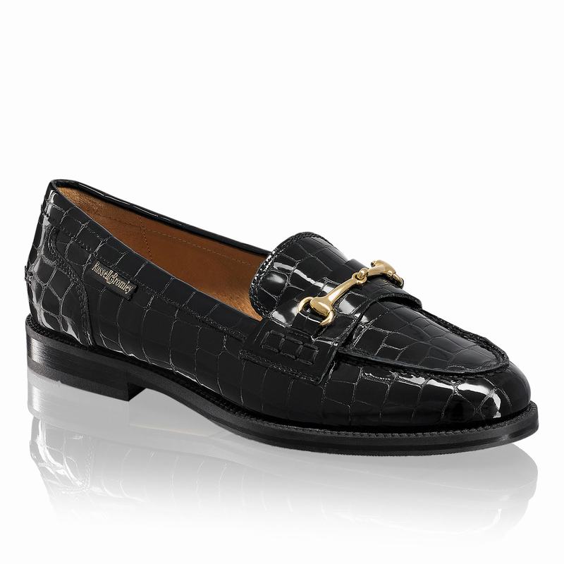 Mocassins Russell And Bromley Brewster Feminino Pretas | QFH7637QJ