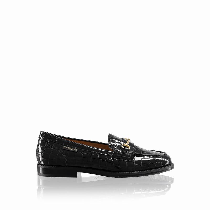 Mocassins Russell And Bromley Brewster Feminino Pretas | QFH7637QJ