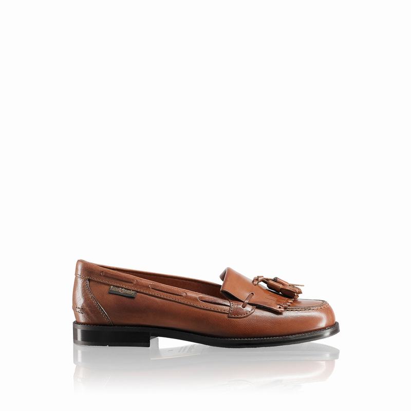 Mocassins Russell And Bromley Chester Feminino Marrom | JYE287IQ