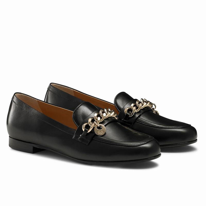 Mocassins Russell And Bromley Chitchat Feminino Pretas | JXK2632VL