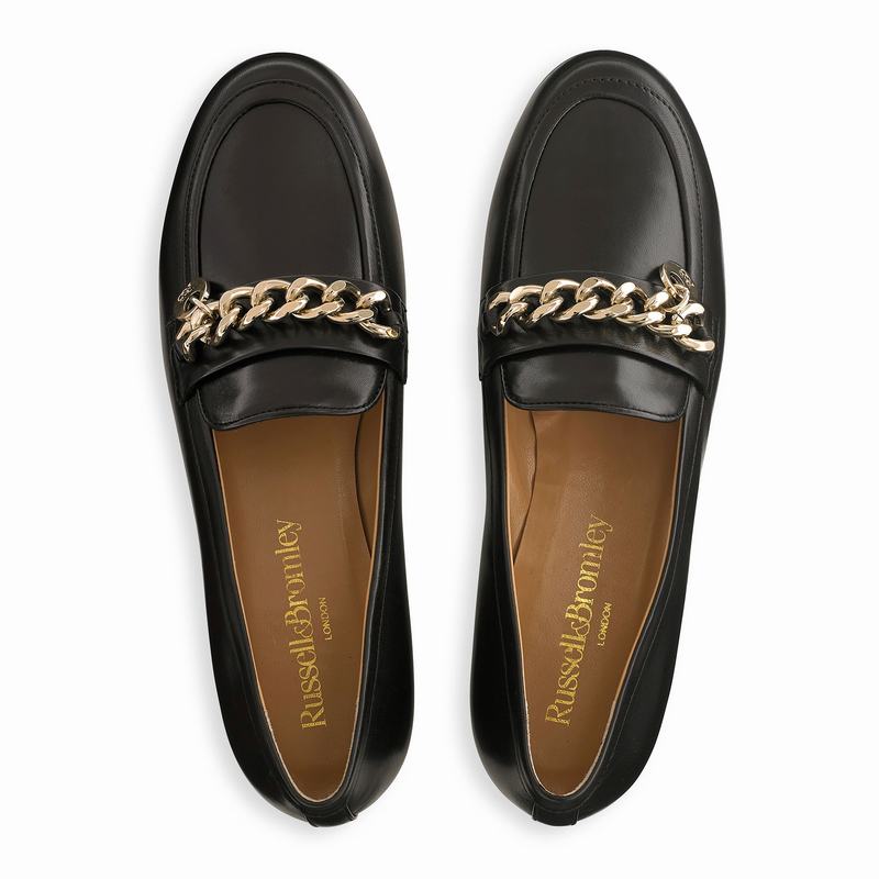 Mocassins Russell And Bromley Chitchat Feminino Pretas | JXK2632VL