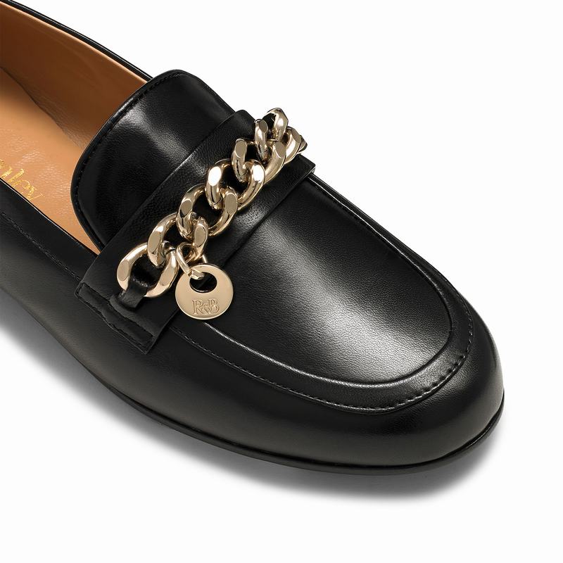 Mocassins Russell And Bromley Chitchat Feminino Pretas | JXK2632VL