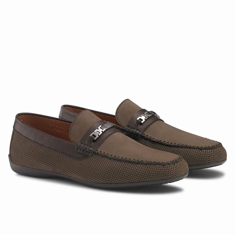 Mocassins Russell And Bromley Crossover Masculino Caqui | FRC9550QV