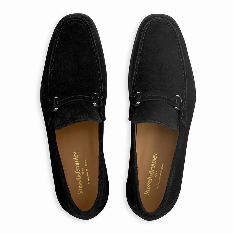 Mocassins Russell And Bromley Elite Masculino Pretas | EOT8752RJ