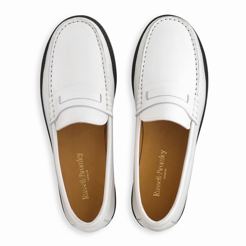 Mocassins Russell And Bromley Emily Feminino Branco | OQM3028BV