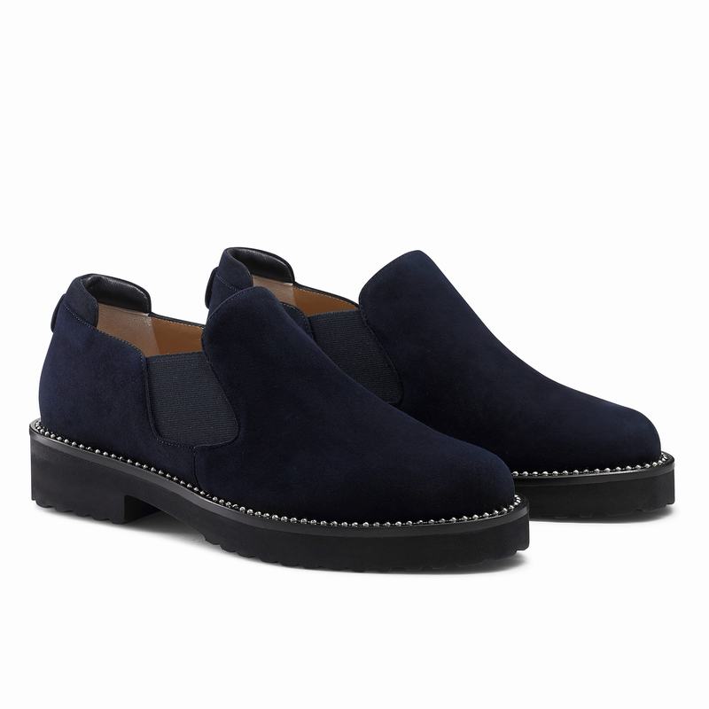 Mocassins Russell And Bromley Grid Feminino Azuis | CDO8483EJ