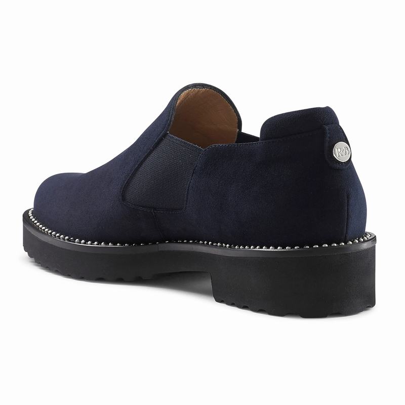 Mocassins Russell And Bromley Grid Feminino Azuis | CDO8483EJ