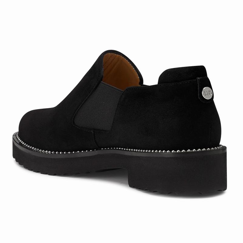 Mocassins Russell And Bromley Grid Feminino Pretas | OBE6814FW