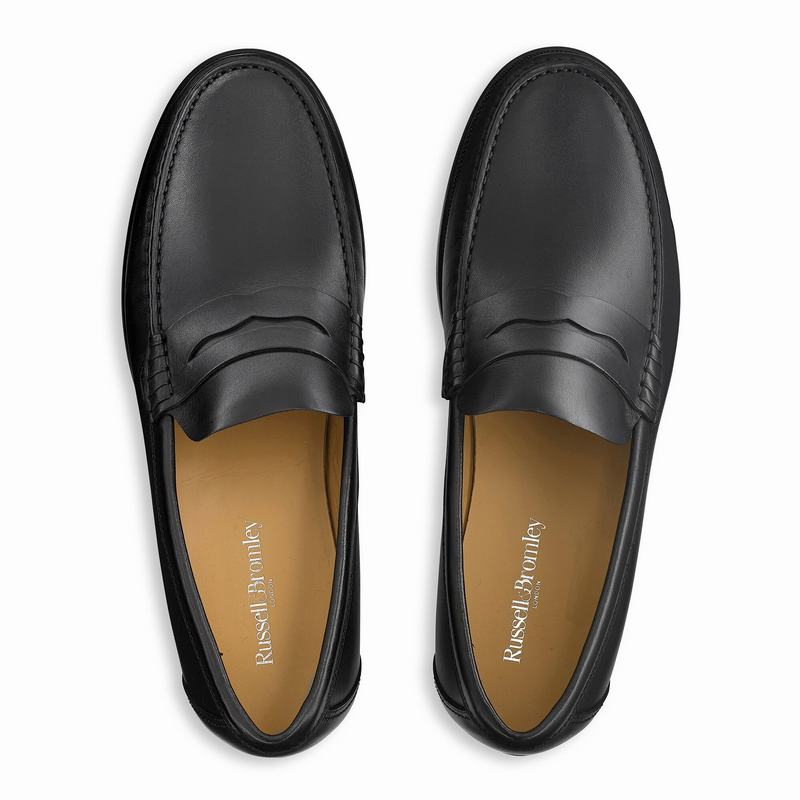 Mocassins Russell And Bromley Hard Wear Masculino Pretas | GHH1325RN