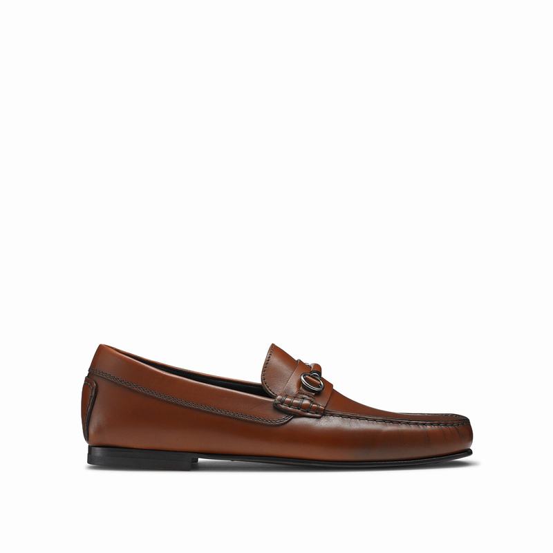 Mocassins Russell And Bromley Jet Set Masculino Marrom | VNU7622NR