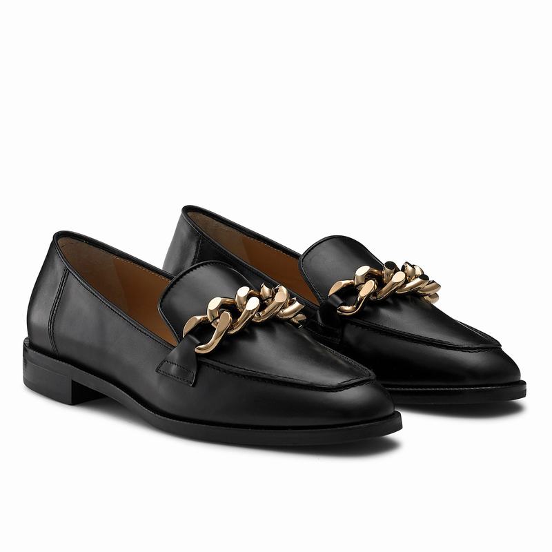 Mocassins Russell And Bromley Keychain Feminino Pretas | ZUX432HM