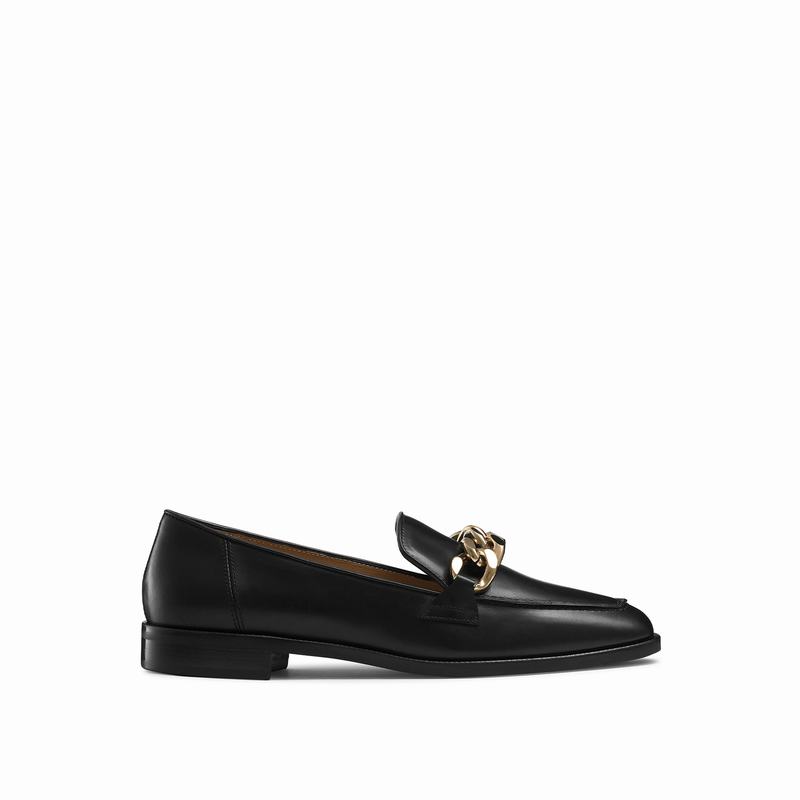 Mocassins Russell And Bromley Keychain Feminino Pretas | ZUX432HM