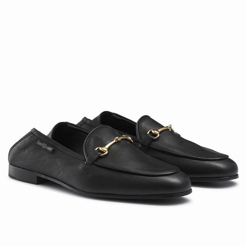 Mocassins Russell And Bromley Loafer Feminino Pretas | JFC7195RT