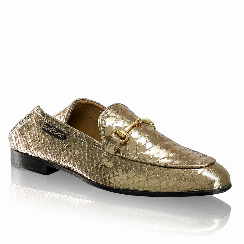 Mocassins Russell And Bromley Loafer Feminino Metallic | RSQ4637DS