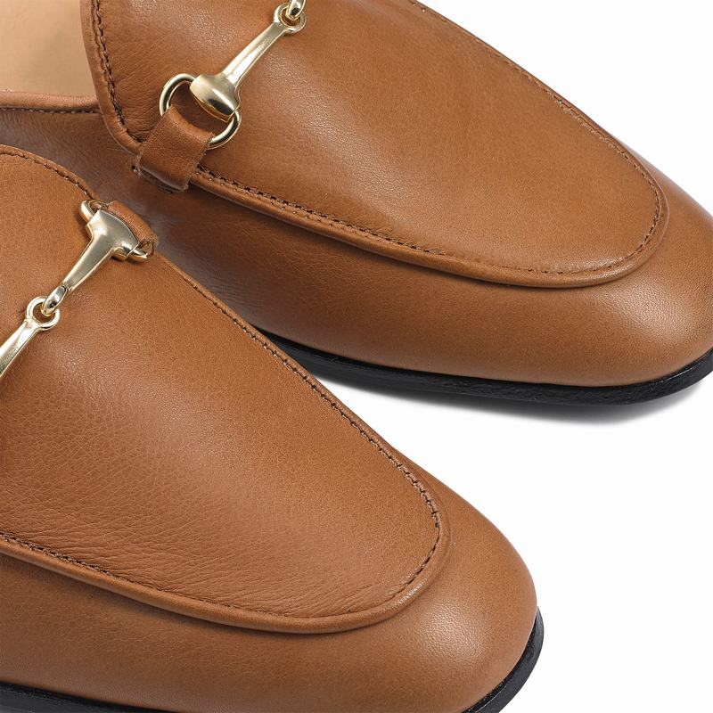 Mocassins Russell And Bromley Loafermule Feminino Marrom | EJJ4482NS