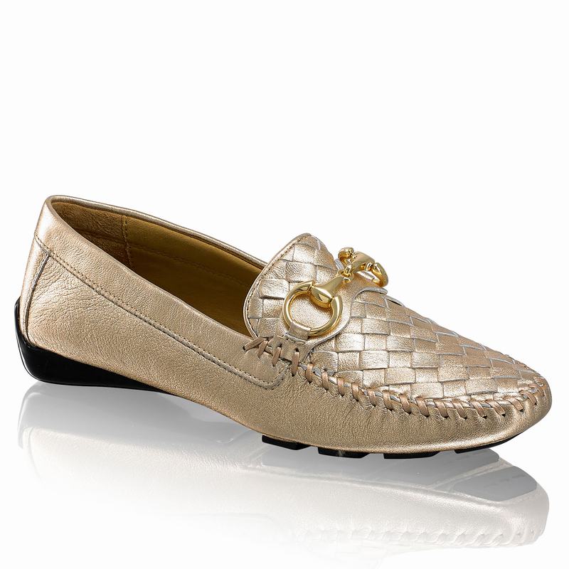 Mocassins Russell And Bromley Perlata Feminino Metallic | RZM3211GP