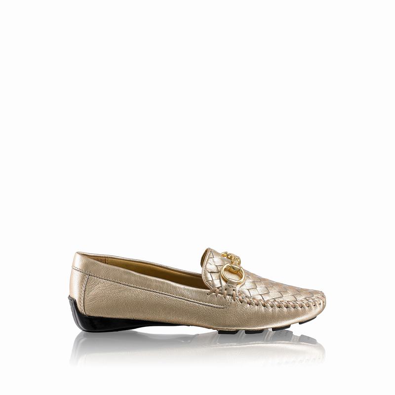 Mocassins Russell And Bromley Perlata Feminino Metallic | RZM3211GP