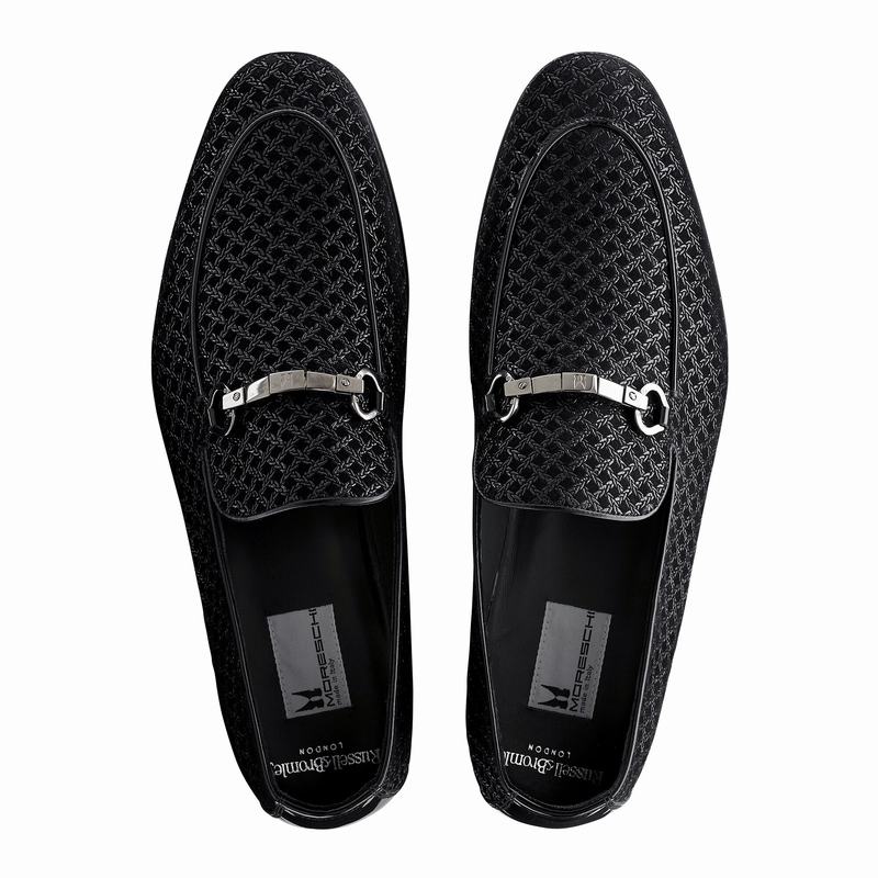 Mocassins Russell And Bromley Pluto Masculino Pretas | UHA938MZ