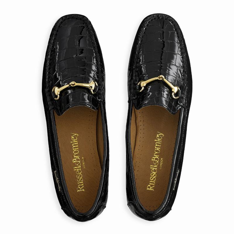 Mocassins Russell And Bromley Poshmoc Feminino Pretas | ESU420OP