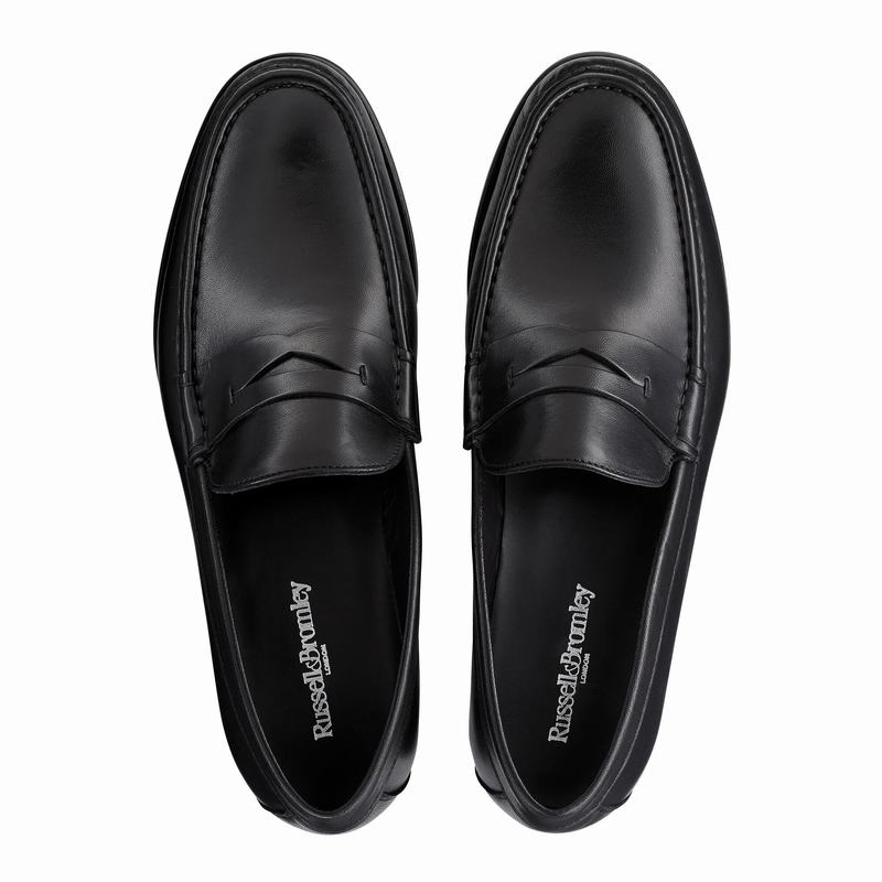 Mocassins Russell And Bromley Saturn Masculino Pretas | HTD887WZ