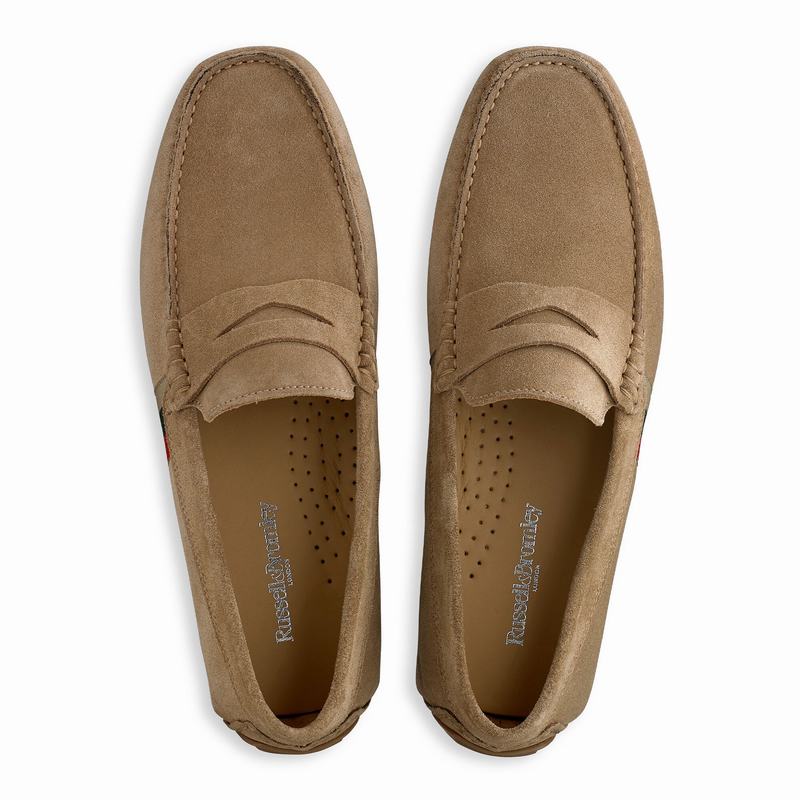 Mocassins Russell And Bromley Soft Wear Masculino Caqui | PUB5889ZR