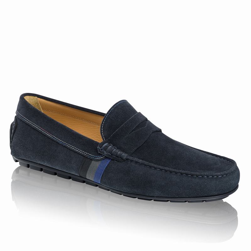 Mocassins Russell And Bromley Soft Wear Masculino Azuis | RBP37YK