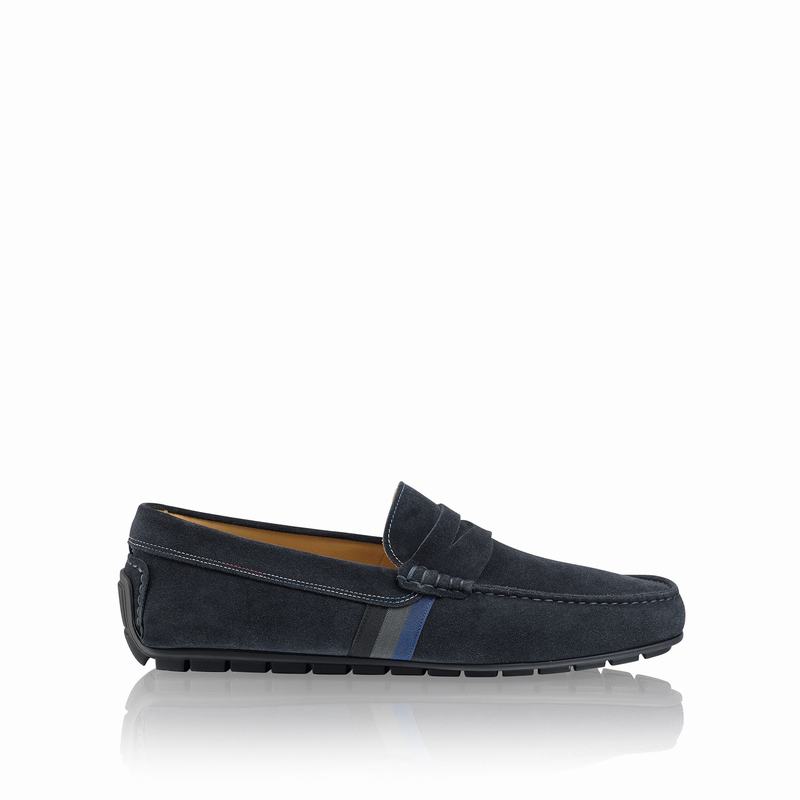 Mocassins Russell And Bromley Soft Wear Masculino Azuis | RBP37YK