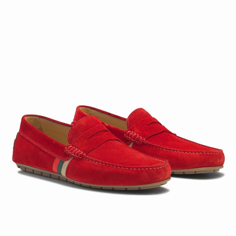 Mocassins Russell And Bromley Soft Wear Masculino Vermelhas | RFR4493TW