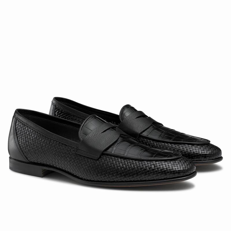 Mocassins Russell And Bromley Yari Masculino Pretas | QVX9276KG