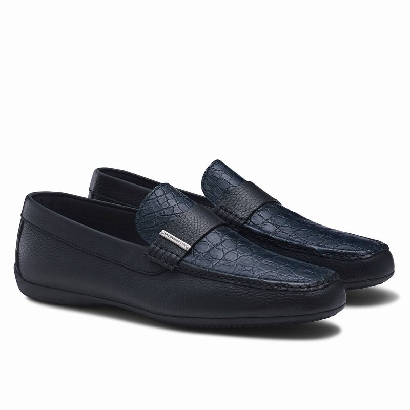 Mocassins Russell And Bromley Yoga Masculino Azuis | NWJ2520DT