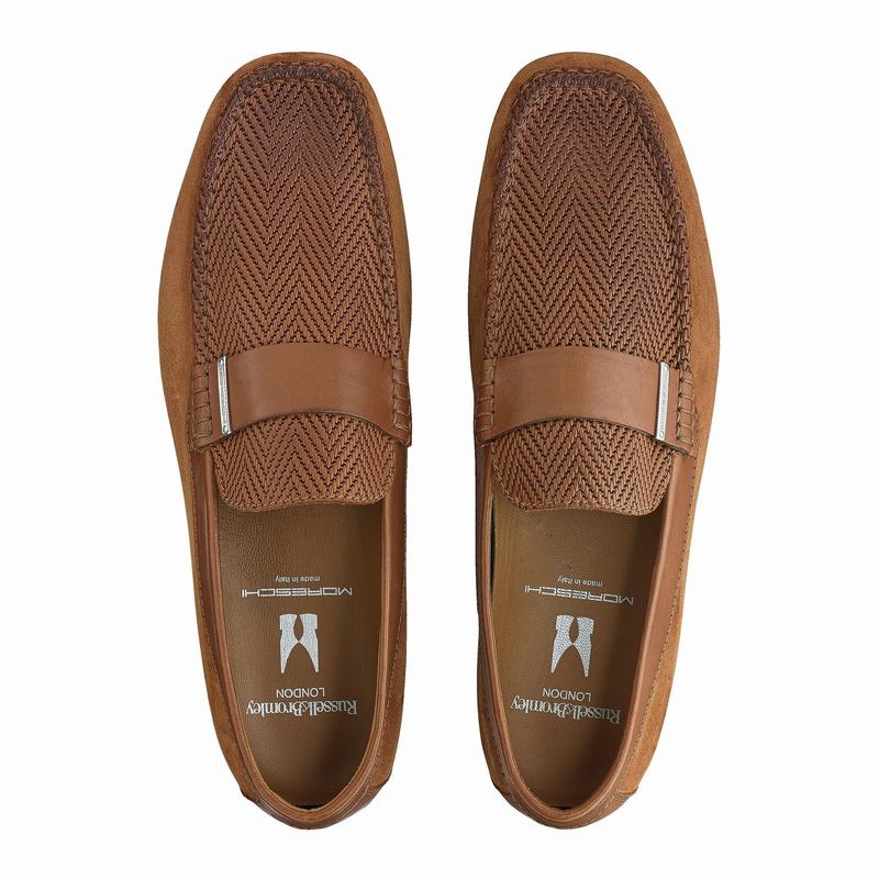 Mocassins Russell And Bromley Yoga Masculino Marrom | YME2238BW