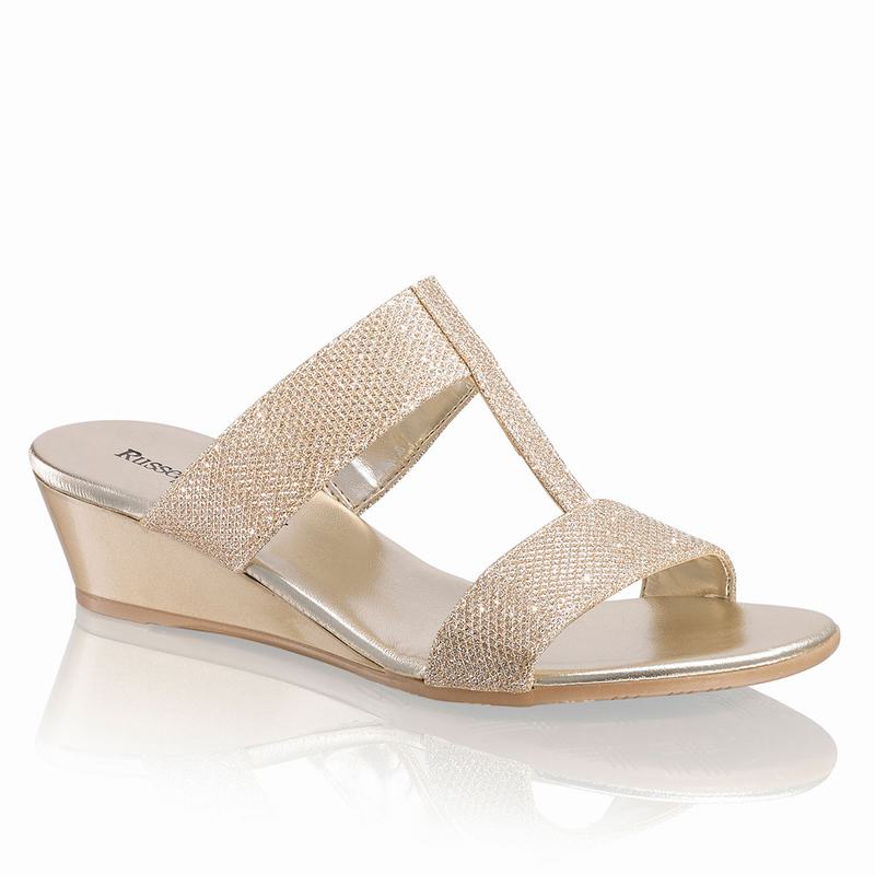 Sandalias Cunha Russell And Bromley Bellina Feminino Douradas | HBN6527JL