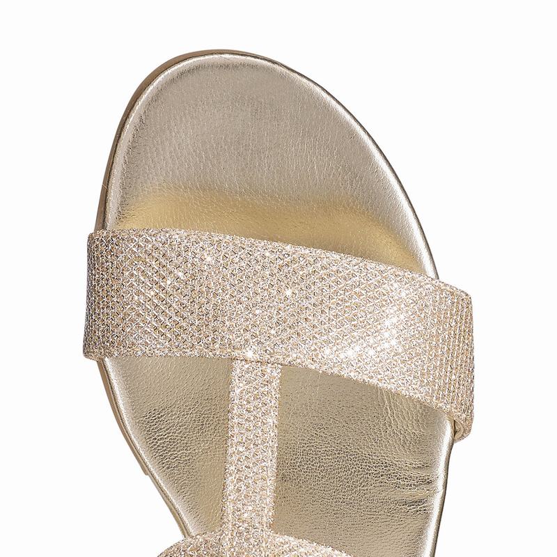 Sandalias Cunha Russell And Bromley Bellina Feminino Douradas | HBN6527JL