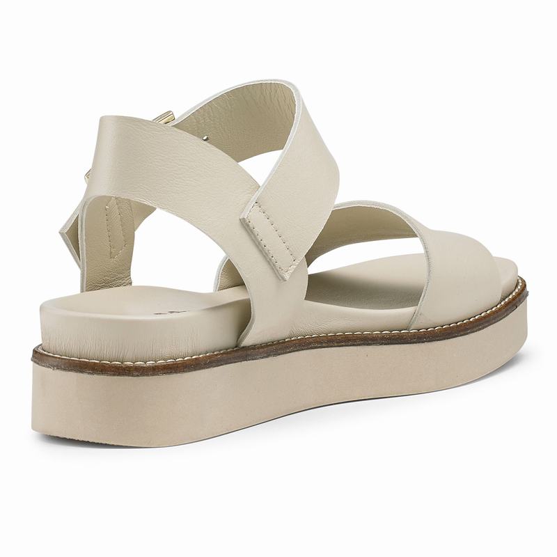 Sandalias Cunha Russell And Bromley Boston Feminino Creme Branco | ODD834VT