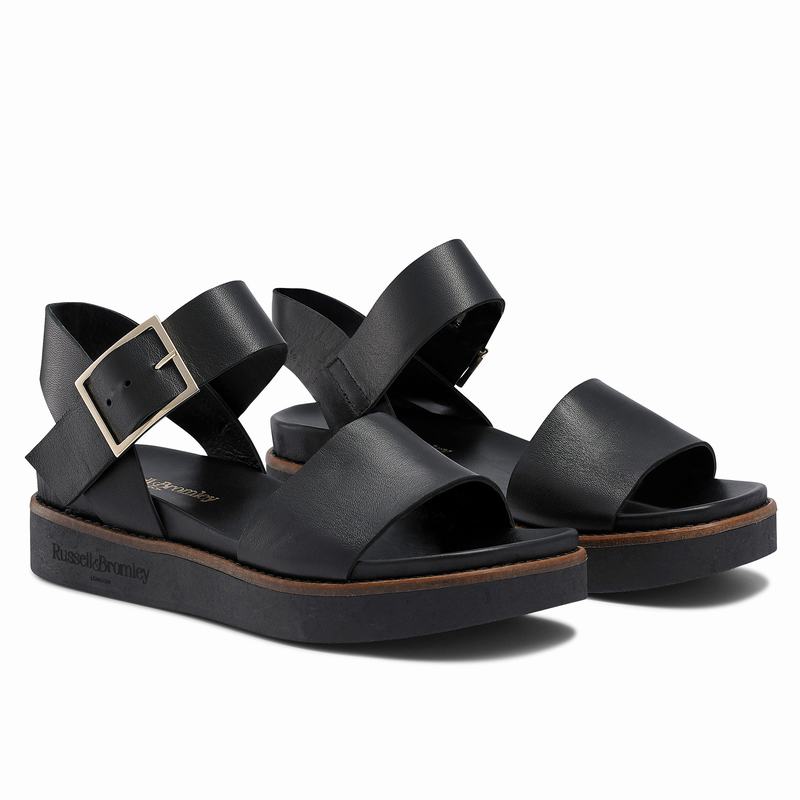 Sandalias Cunha Russell And Bromley Boston Feminino Pretas | YZE6362PE