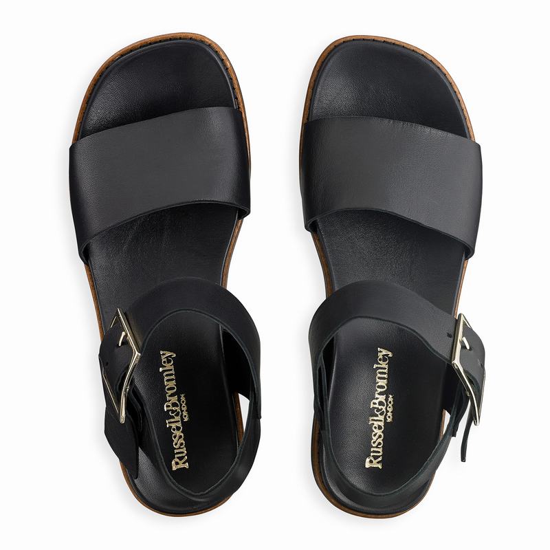 Sandalias Cunha Russell And Bromley Boston Feminino Pretas | YZE6362PE