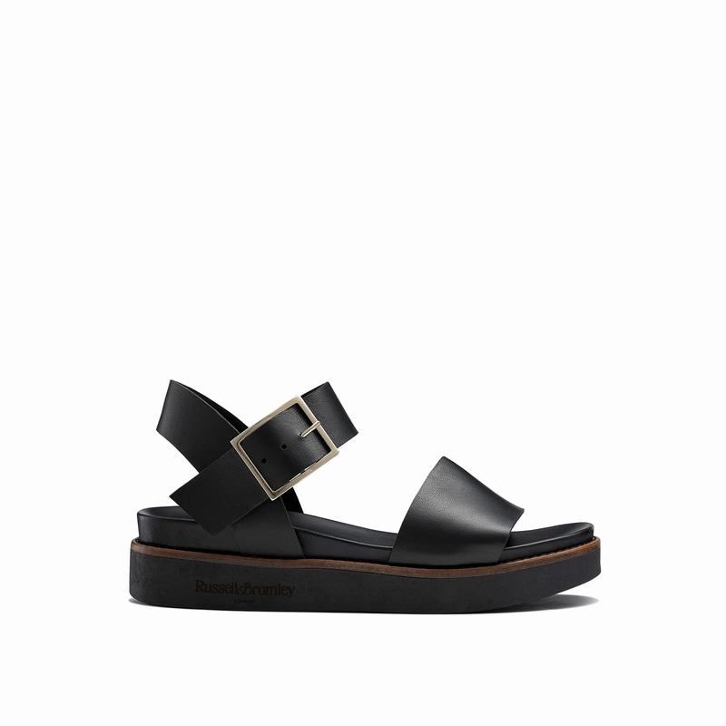 Sandalias Cunha Russell And Bromley Boston Feminino Pretas | YZE6362PE