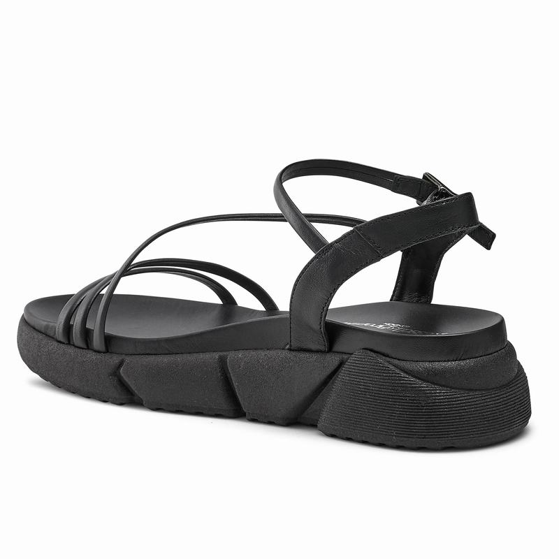 Sandalias Cunha Russell And Bromley Flexible Feminino Pretas | DCD187YF