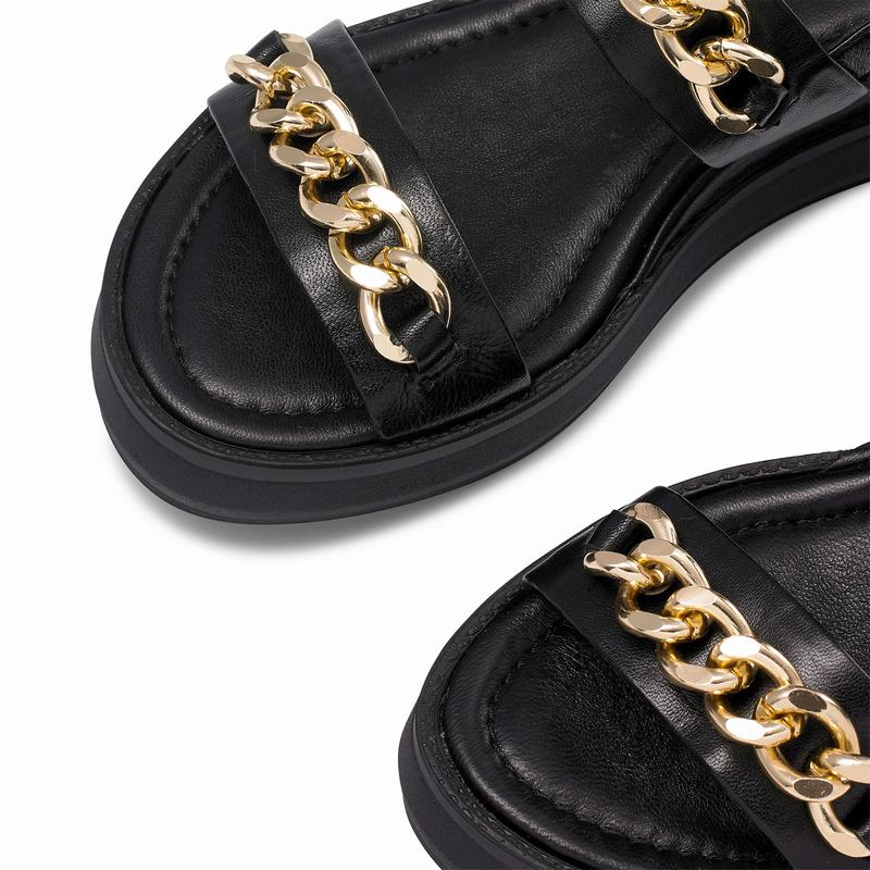 Sandalias Cunha Russell And Bromley Goldie Feminino Pretas | RDS4587ZO