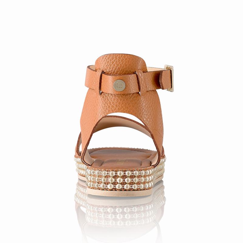 Sandalias Cunha Russell And Bromley Gold Coast Feminino Marrom | WWB7911ZN