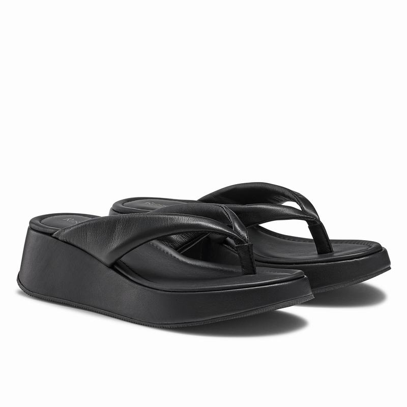 Sandalias Cunha Russell And Bromley Hoxton Feminino Pretas | DSM8223HI