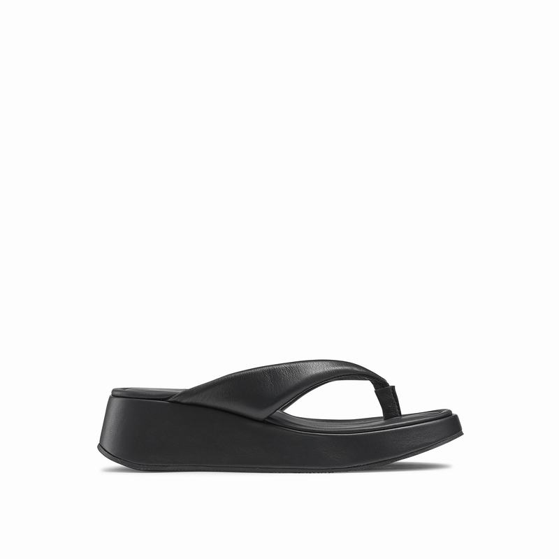 Sandalias Cunha Russell And Bromley Hoxton Feminino Pretas | DSM8223HI