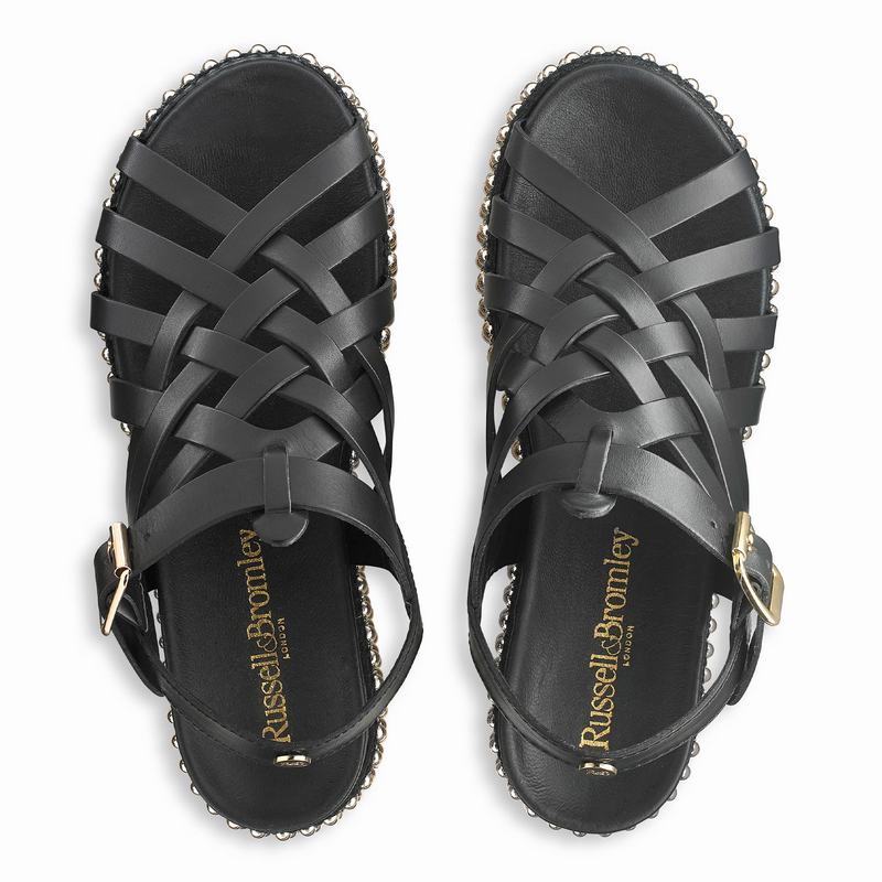 Sandalias Cunha Russell And Bromley Jackpot Feminino Pretas | DLC2034IU