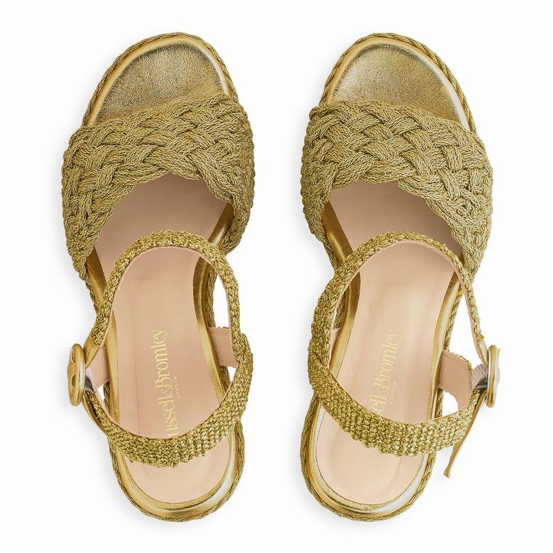 Sandalias Cunha Russell And Bromley Luxor Feminino Metallic | ZSL3990WC