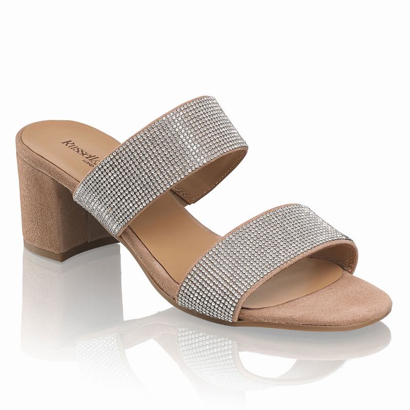 Sandalias Cunha Russell And Bromley Plaza Medio Feminino Marrom | BLA7833YD