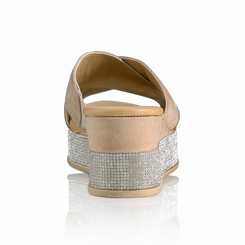 Sandalias Cunha Russell And Bromley Plaza Luxe Feminino Marrom | YZG4669FV