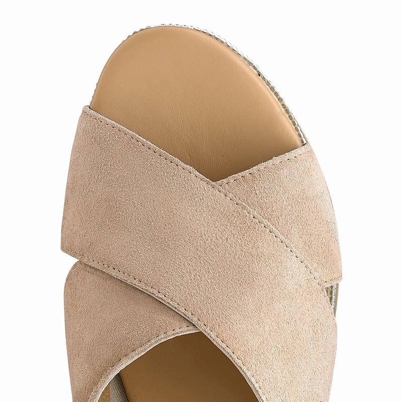 Sandalias Cunha Russell And Bromley Plaza Luxe Feminino Marrom | YZG4669FV