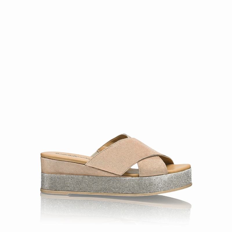 Sandalias Cunha Russell And Bromley Plaza Luxe Feminino Marrom | YZG4669FV